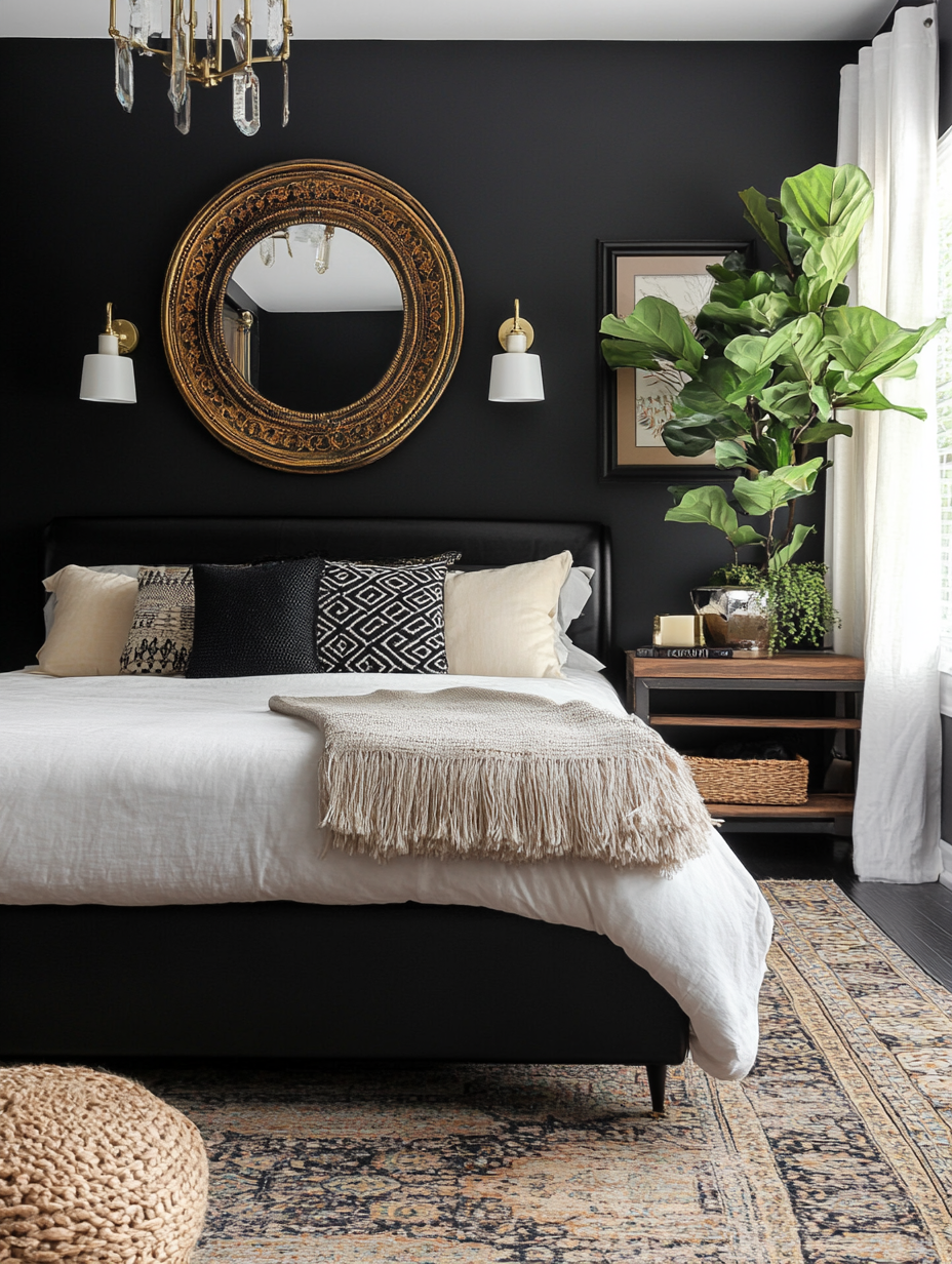 Transform Your Space: 16 Dreamy Boho Black Bedroom Ideas You’ll Love