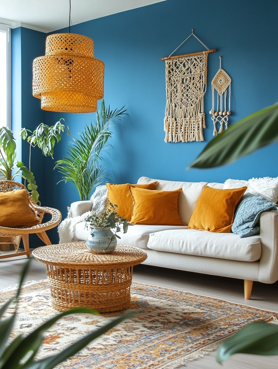 💙 15 Dreamy Blue Boho Living Room Ideas You’ll Love! 🌿
