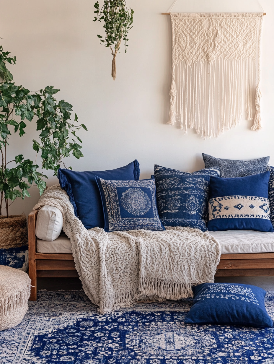 💙 15 Dreamy Blue Boho Living Room Ideas You’ll Love! 🌿