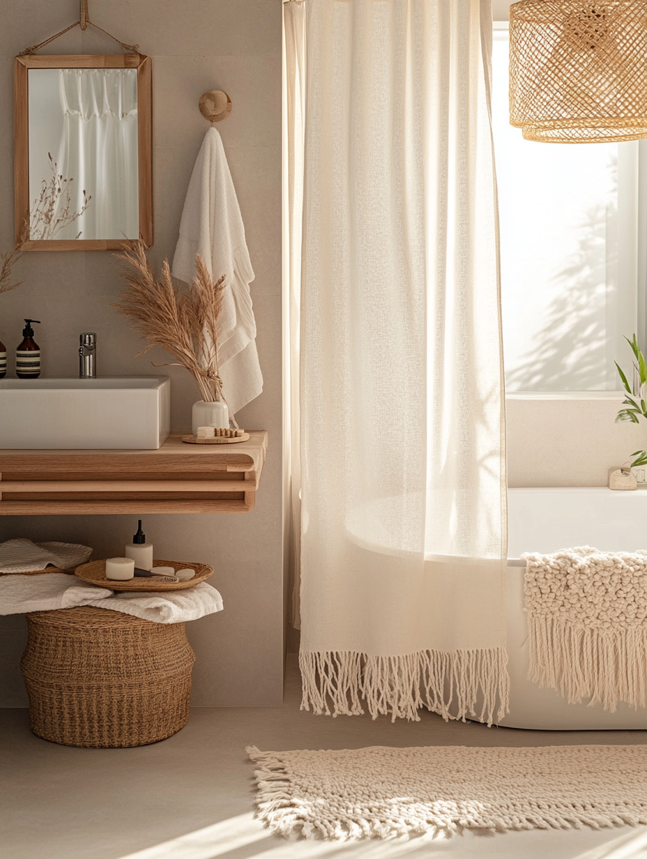 Boho Bathroom Magic: 15 Neutral Ideas You’ll Love! 💫